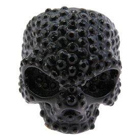 GARNI ガルニ アクリル スタッズ スカルリング ブラック系 21号 メンズ【中古】
