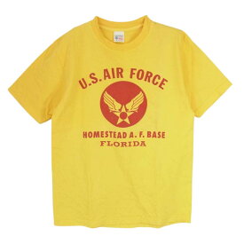 Buzz Rickson's バズリクソンズ Tシャツ US.AIR FORCE プリント 半袖 Tシャツ イエロー系 S メンズ【古着】【中古】