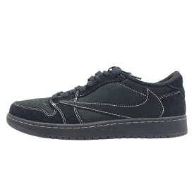 NIKE ナイキ DM7866-001 × TRAVIS SCOTT AIR JORDAN 1 LOW OG SP BLACK PHANTOM フェイクバスターズ鑑定済 トラヴィススコット エアジョーダン1 ブラックファントム ローカット スニーカー ブラック系 27.5cm メンズ【中古】