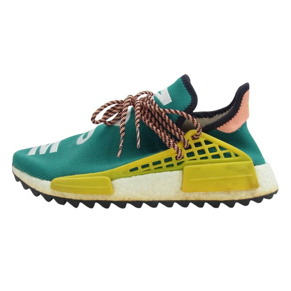 adidas アディダス AC7188 × PHARRELL WILLIAMS ファレル ウィリアムス NMD ヒューマン レース トレイル フー クラウズ スニーカー 27cm  メンズ【中古】