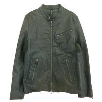 楽天市場】レザー ジャケット 古着（カラーグリーン）（メンズ 
