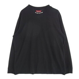 Supreme シュプリーム 24SS Embroidered Collar L/S Top Black エンブロイダード カラー ロング スリーブ トップ ブラック L メンズ【古着】【中古】