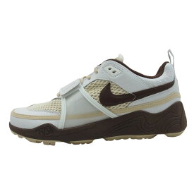 NIKE ナイキ HQ3073-100 × Travis Scott Zoom Field Jaxx White and Light Chocolate トラヴィススコット ズームフィールドジャックス スニーカー ホワイト系 ブラウン系 28cm 【新古品】【未使用】 メンズ【中古】