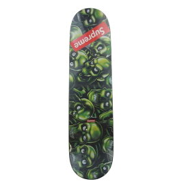 Supreme シュプリーム スポーツ用品 18SS Skull Pile Skateboard Deck スカル パイル 総柄 スケートボード デッキ ライトグリーン系 【美品】 メンズ【中古】