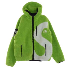 Supreme シュプリーム ジャケット 20AW NT62004I × THE NORTH FACE ノースフェイス Logo Hooded Fleece Jacket ロゴ フーディ フリース ジャケット グリーン系 M メンズ【古着】【中古】