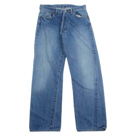 Denime ドゥニーム ボタンフライ 赤耳 裏リベット デニムパンツ インディゴブルー系 メンズ【古着】【中古】