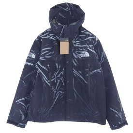 Supreme シュプリーム ジャケット 23SS NP02301I × The North Face ノースフェイス Trompe Loeil Printed Taped Seam Shell Jacket トロンプ シームシェルジャケット マウンテンパーカー ブラック ブラック系 M 【極上美品】 メンズ【古着】【中古】