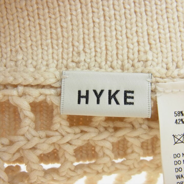 楽天市場】HYKE ハイク ベスト 24SS 11362 CROCHETED CROPPED SWEATER 