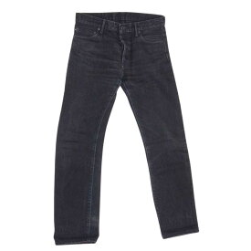 ジャパンブルージーンズ JAPAN BLUE JEANS ジンバブエコットン 14オンス セルヴィッチ デニム タイト ストレート デニム パンツ ブラック系 31 メンズ【古着】【中古】