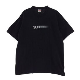 Supreme シュプリーム Tシャツ 23SS Motion Logo Tee モーションロゴ クルーネック 半袖 Tシャツ ブラック系 M メンズ【古着】【中古】