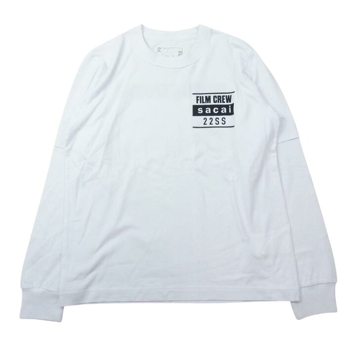 楽天市場】Sacai サカイ 22SS 22-0400S Film Crew L/S T-Shirt 