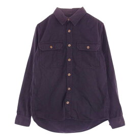 VISVIM ビズビム 0116205011021 BLACK ELK SHIRT ウッドボタン 長袖 シャツ コットン 日本製 ダークネイビー系 2 メンズ【古着】【中古】