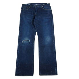 VISVIM ビズビム パンツ 20AW 0120205005028 SOCIAL SCULPTURE DRY DENIM-11 デニム ダメージ加工 パンツ インディゴブルー系 4 【美品】 メンズ【古着】【中古】