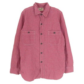 The REAL McCOY'S ザリアルマッコイズ JOE McCOY ジョーマッコイ 長袖 チェック シャツ レッド系 XS メンズ【古着】【中古】