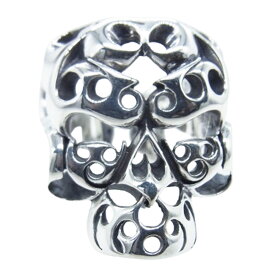 TENDERLOIN テンダーロイン T-SKULL BORNEO RING ボルネオ スカル リング シルバー【新品仕上加工済】 シルバー系 約20号 【美品】 メンズ【中古】