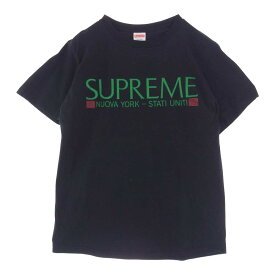 Supreme シュプリーム Tシャツ 20AW Nuova York Tee 半袖 Tシャツ ブラック系 S メンズ【古着】【中古】