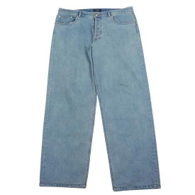 A.P.C. アーペーセー 23SS 23E1-COFDI-M09156 Fairfax Jeans 34インチ フェアファックス ボタンフライ ジーンズ ワイド デニムパンツ インディゴブルー系 34 メンズ【古着】【中古】