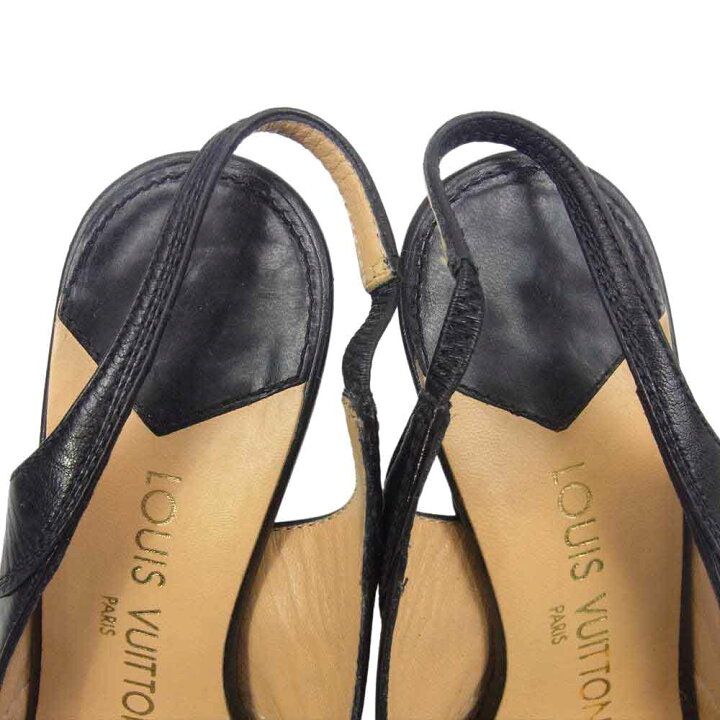 楽天市場】LOUIS VUITTON ルイ・ヴィトン パンプス LVロゴプレート  