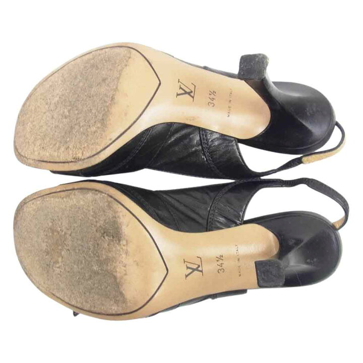 楽天市場】LOUIS VUITTON ルイ・ヴィトン パンプス LVロゴプレート  