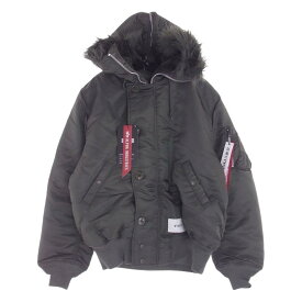 WTAPS ダブルタップス ジャケット TA0690-9019 × ALPHA INDUSTRIES アルファインダストリーズ N-2B ミリタリー フライト ジャケット モスグリーン系 S 【新古品】【未使用】 メンズ【古着】【中古】