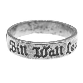 BILL WALL LEATHER ビルウォールレザー リング R404 25th Anniversary Band Ring 25周年記念 アニバーサリー バンド リング シルバー系 13号 メンズ【中古】