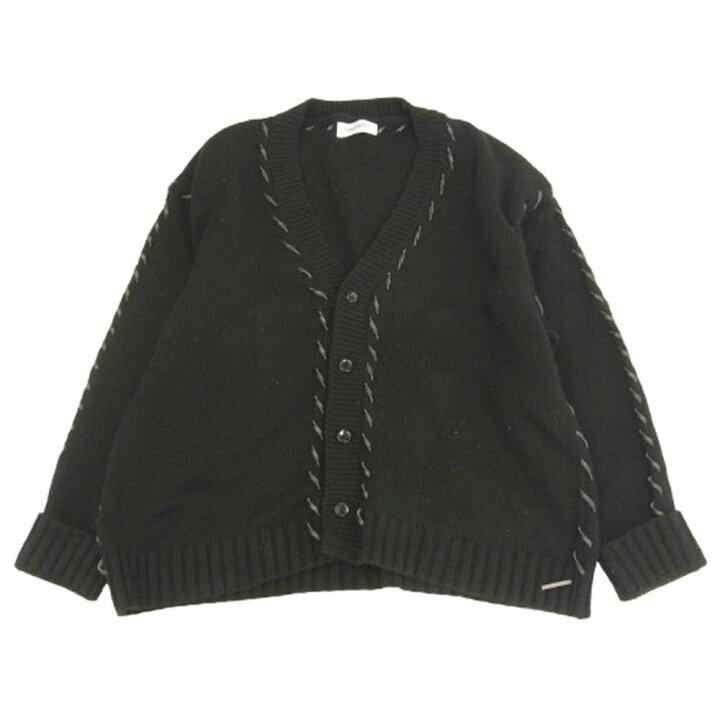 DISCOVERED ディスカバード 23AW DC-23AW-KN-02 LOOPING KNIT CARDIGAN ステッチデザイン カーディガン ブラック系 3 メンズ 古着 中古 ブランド古着 ライフ店