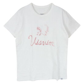 VISVIM ビズビム Tシャツ 0116105010053 ロゴ インディアン プリント 半袖 Tシャツ ホワイト系 1 メンズ【古着】【中古】