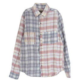 Nigel Cabourn ナイジェルケーボン MADRAS CHECK SHIRT マドラス チェック 長袖 シャツ マルチカラー系 46 メンズ【古着】【中古】