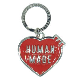 HUMAN MADE ヒューマンメイド キーホルダー HEART KEY CHARM ハート キーチャーム キーリング レッド シルバー系 レッド系 【極上美品】 メンズ【中古】