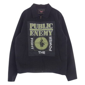 Supreme シュプリーム ジャケット 18SS × UNDERCOVER アンダーカバー Public Enemy Work Jacket パブリック エネミー ワーク ジャケット ブラック系 L メンズ【古着】【中古】