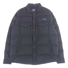 THE NORTH FACE ノースフェイス ジャケット ND92263 WS Zepher Shell Shirt 高機能ダウン ウィンドストッパー ゼファー シェル シャツ ブラック系 L メンズ【古着】【中古】