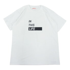 ティーアールフォーサスペンション tr.4 suspension プリント Tシャツ IN THIS LIFE ホワイト系 L メンズ【古着】【中古】