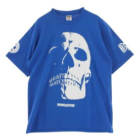 Supreme シュプリーム Tシャツ 23AW Bounty Hunter Skulls Tee バウンティーハンター スカル プリント Tシャツ 半袖 ブルー系 M 【新古品】【未使用】 メンズ【古着】【中古】