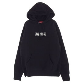 Supreme シュプリーム パーカー 19AW Bandana Box Logo Hooded Sweatshirt バンダナ柄 ボックスロゴ プルオーバー スウェット パーカー ブラック系 S メンズ【古着】【中古】