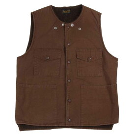 TENDERLOIN テンダーロイン ベスト T-DUCK VEST D ダック 裏地ボア ベスト ブラウン系 メンズ【古着】【中古】