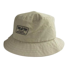 エムアンドエム M&M 帽子 23SS CUSTOM PERFORMANCE BUCKET HAT ナイロンバケット ハット ベージュ系 ONE SIZE 【極上美品】 メンズ【中古】