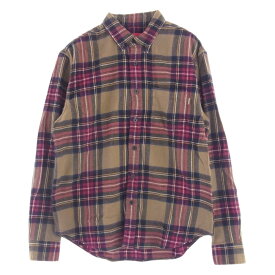 Supreme シュプリーム 長袖シャツ 19AW Tartan Flannel Shirt タータン フランネル シャツ チェック ボタンダウン ブラウン系 マルチカラー系 S メンズ【古着】【中古】