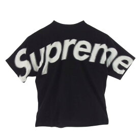Supreme シュプリーム Tシャツ 22AW Intarsia S/S Top Black ロゴ 半袖 Tシャツ カットソー ブラック系 S 【極上美品】 メンズ【古着】【中古】