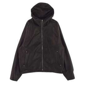 シュタイン Stein レザージャケット 24SS ST.769 LEATHER HOODED SHORT JACKET レザー フード ショート ジャケット ブラック系 L 【美品】 メンズ【古着】【中古】