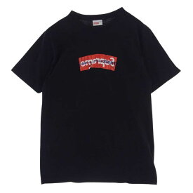 Supreme シュプリーム × COMME des GARCONS SHIRT BOX Logo Tee ×コムデギャルソンシャツ ボックス ロゴ 半袖 クルーネック Tシャツ Tシャツ コットン 14054【中古】 メンズ