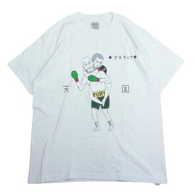 WACKO MARIA ワコマリア 世界平和プロジェクト マカチェフ プリント 半袖 Tシャツ ホワイト系 L メンズ【古着】【中古】