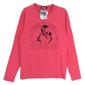 HYSTERIC GLAMOUR ヒステリックグラマー 4CL-5352 ガール プリント 長袖 Tシャツ ピンク系 M メンズ【古着】【中古】