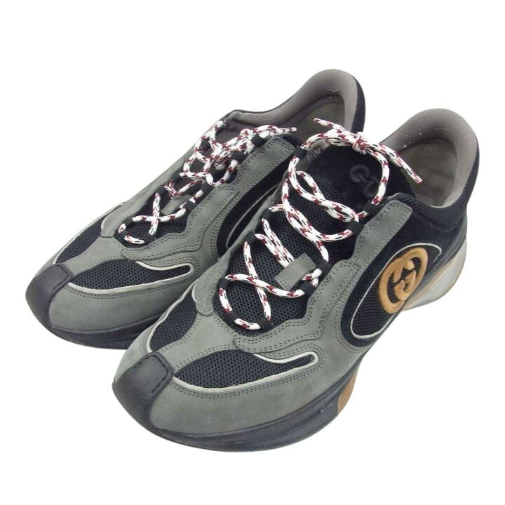 楽天市場】GUCCI グッチ スニーカー run lace up sneakers ラン レース  