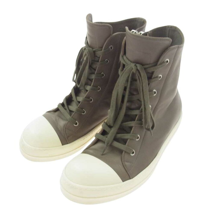 Rick Owens(リックオウエンス) サイズ:44 SNEAKERS ラモーンズ レザー 