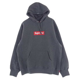 Supreme シュプリーム パーカー 21AW Box Logo Hooded Sweatshirt Charcoal ボックス ロゴ スウェット パーカー グレー系 M メンズ【古着】【中古】