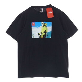 Supreme シュプリーム Tシャツ 18AW × The North Face Expedition S/S Tee ノースフェイス 半袖 プリント Tシャツ ブラック系 L 【極上美品】 メンズ【古着】【中古】