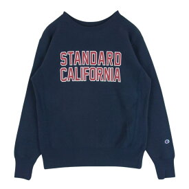 STANDARD CALIFORNIA スタンダードカリフォルニア CHAMPION SD Reverse Weave Crew Sweat チャンピオン リバースウィーブ スウェット ネイビー系 M メンズ【古着】【中古】