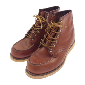 RED WING レッドウィング ブーツ 875-1 USA製 アイリッシュセッター 80s~90s カンヌキ無 犬タグ モックトゥ ブーツ ブラウン系 81/2EE メンズ【中古】