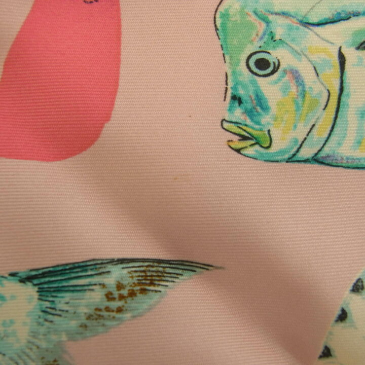 楽天市場】GUCCI グッチ シルク100% 魚 貝 フィッシュ スカーフ ピンク 