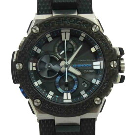 G-SHOCK ジーショック 時計 GST-B100 カーボンベゼル ラバーベルト タフソーラー 腕時計 ウォッチ ブラック系 メンズ【中古】